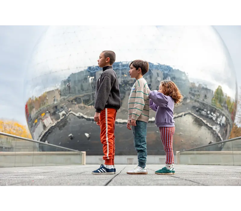 Sproet & Sprout Sweatshirt puff sleeves heart Lavender