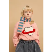 Sproet & Sprout Sweatshirt heart saturn  Peach parfait