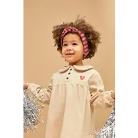 Sproet & Sprout Corduroy dress heart Beige