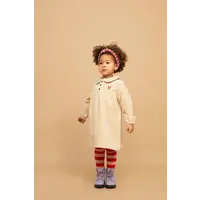 Sproet & Sprout Corduroy dress heart Beige