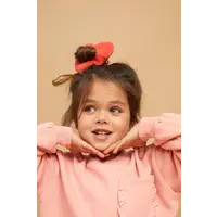 Sproet & Sprout Girls sweatshirt ruffle pocket Peach parfait