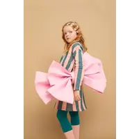 Sproet & Sprout Dress block stripe  Peach parfait