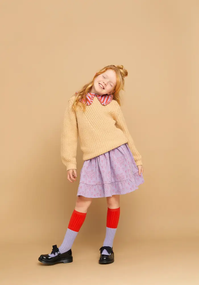 Sproet & Sprout Socks colourblock grenadine