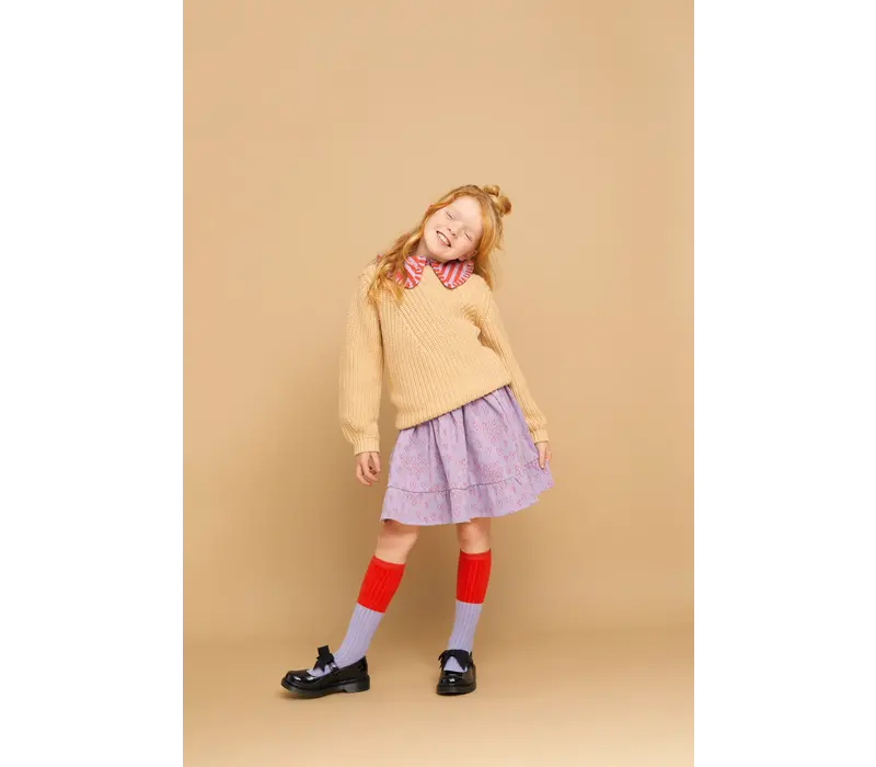 Sproet & Sprout Socks colourblock grenadine