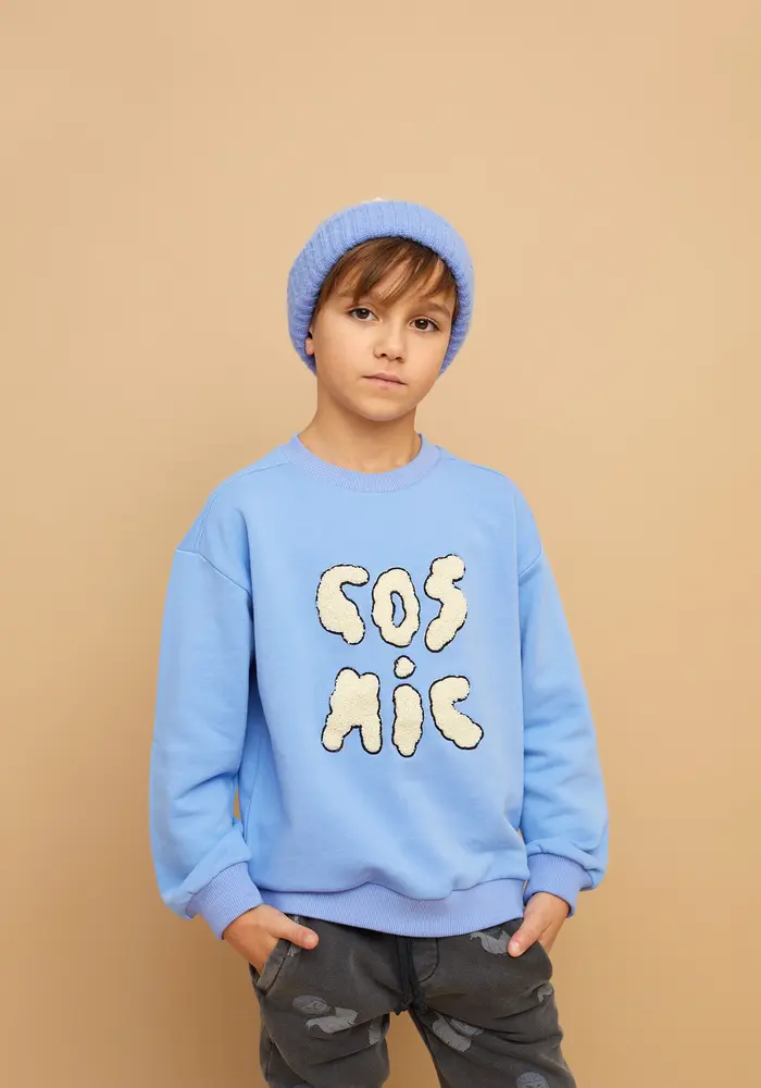 Sproet & Sprout Sweatpants space cat print  Washed black