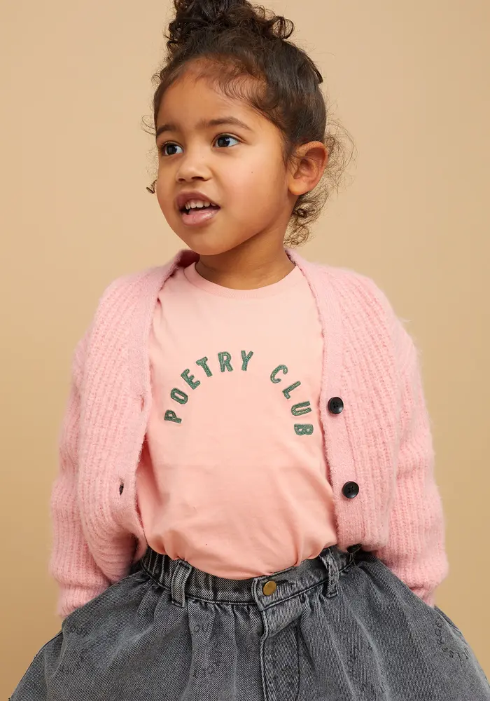 Sproet & Sprout Girls sweaters & vestens bows Peach parfait