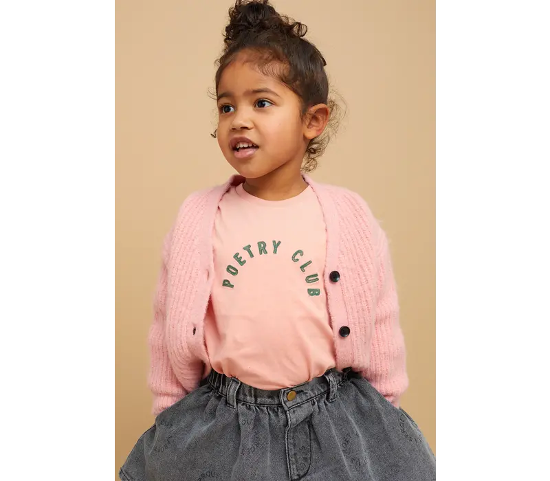 Sproet & Sprout Girls sweaters & vestens bows Peach parfait