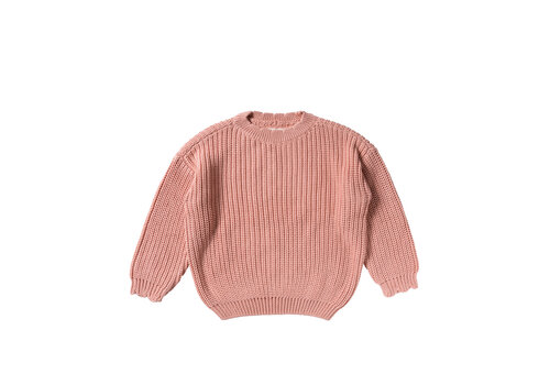Your Wishes Your Wishes Knit | Chunky Scallop Sweater Rose Dawn