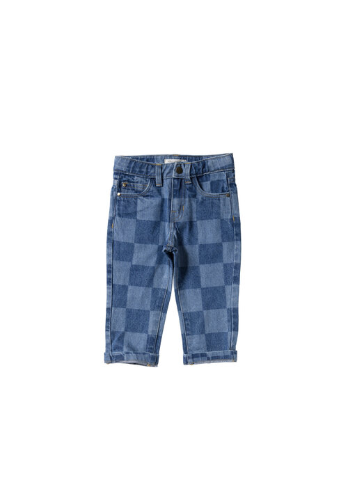 Your Wishes Your Wishes Denim | Straight Leg Jeans Check Denim