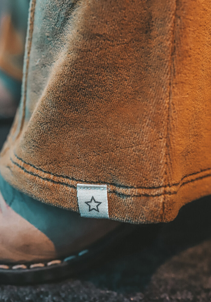 Your Wishes Velvet Jersey | Flared Legging Bone Brown