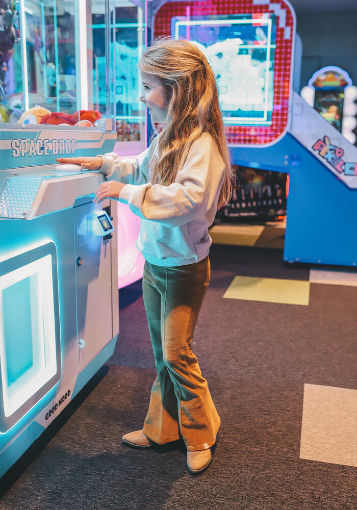 Your Wishes Velvet Jersey | Flared Legging Bone Brown