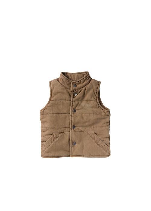 Your Wishes Your Wishes Stretch Twill | Bodywarmer Chai