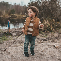 Your Wishes Stretch Twill | Bodywarmer Chai