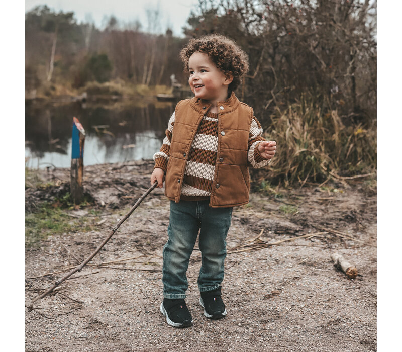 Your Wishes Stretch Twill | Bodywarmer Chai