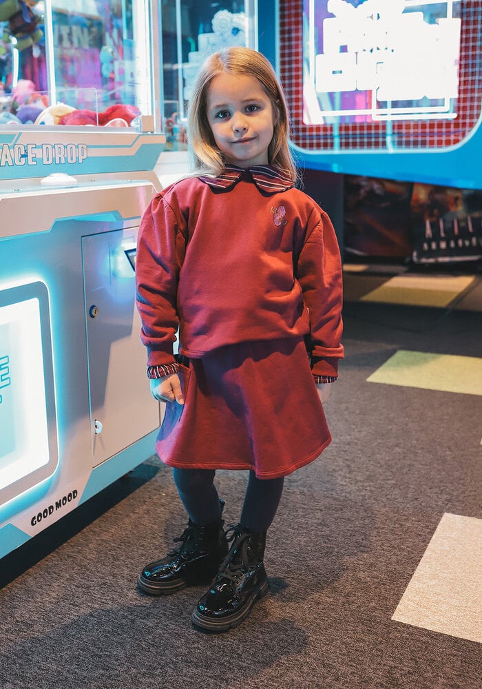 Your Wishes French Knit | Wide Skirt Rhododendron