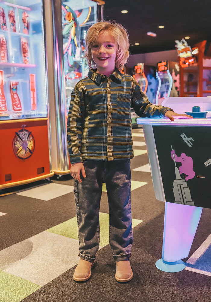 Your Wishes Waffle Check | Relaxed Longsleeve Olive Branch