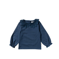 Your Wishes French Knit | Crochet Longsleeve Blue Wing Tale