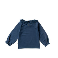 Your Wishes French Knit | Crochet Longsleeve Blue Wing Tale