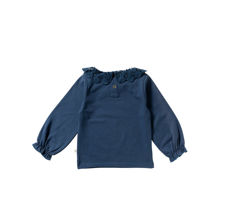 Your Wishes French Knit | Crochet Longsleeve Blue Wing Tale