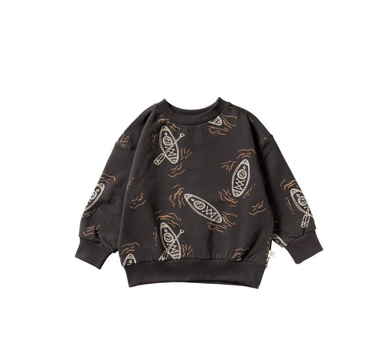 Your Wishes Canoe | Relaxed Sweater Raven