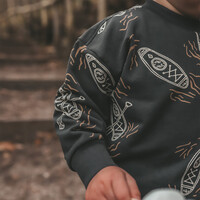 Your Wishes Canoe | Relaxed Sweater Raven