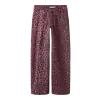 Name it Name-it NKFROSE WIDE LEO TWILL PANTS Burgundy/LEO