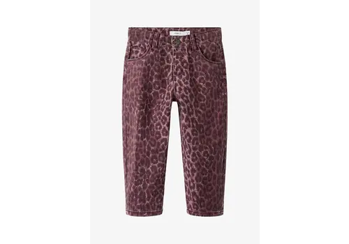 Name it Name-it NMFBELLA MOM LEO TWILL Pant Burgundy/LEO