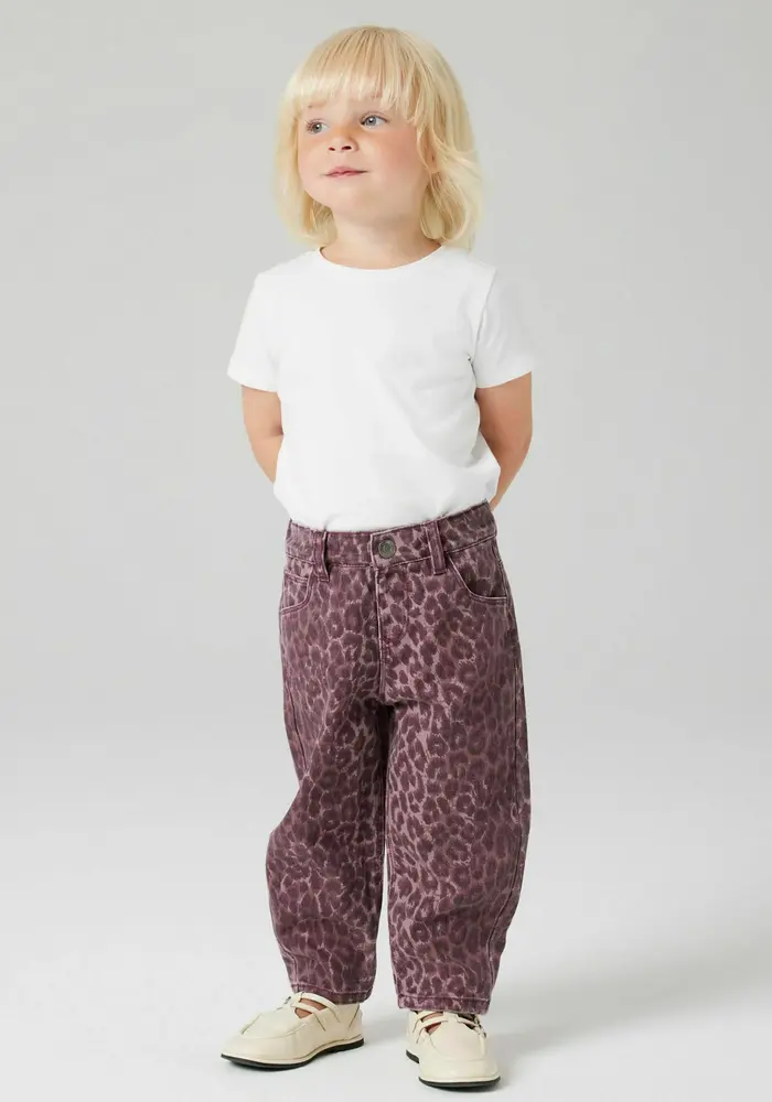 Name-it NMFBELLA MOM LEO TWILL Pant Burgundy/LEO