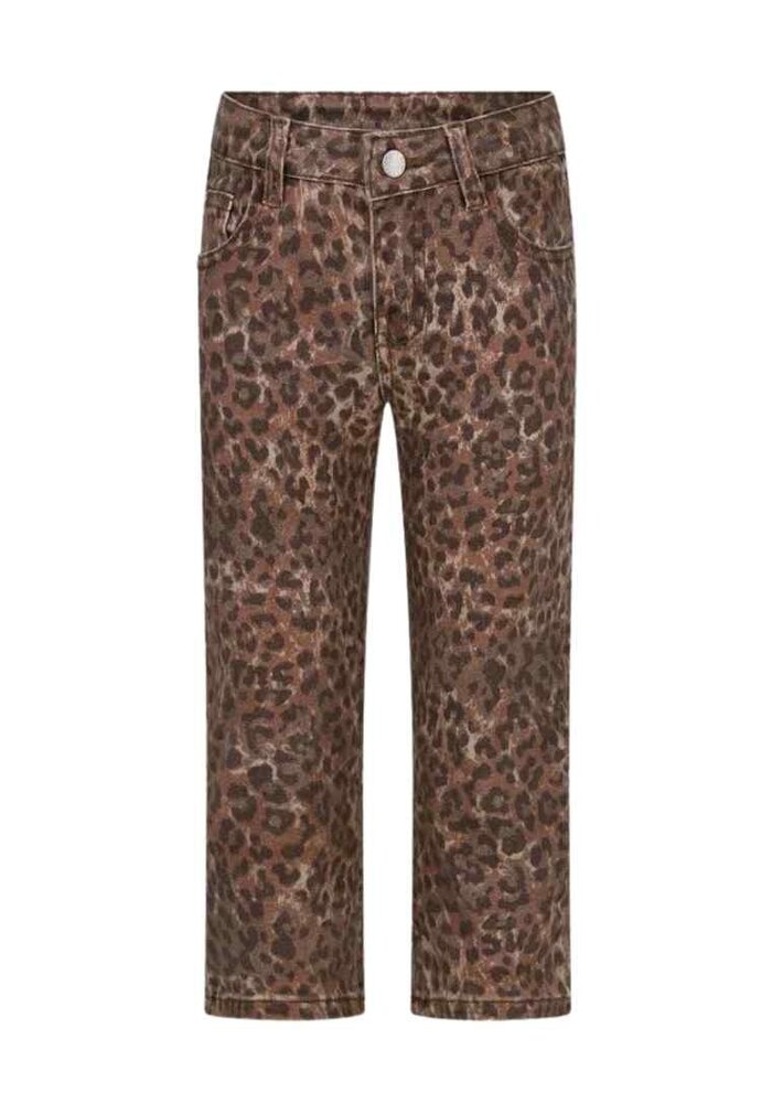 The New Chapter Riley denim leopard pants Leopard