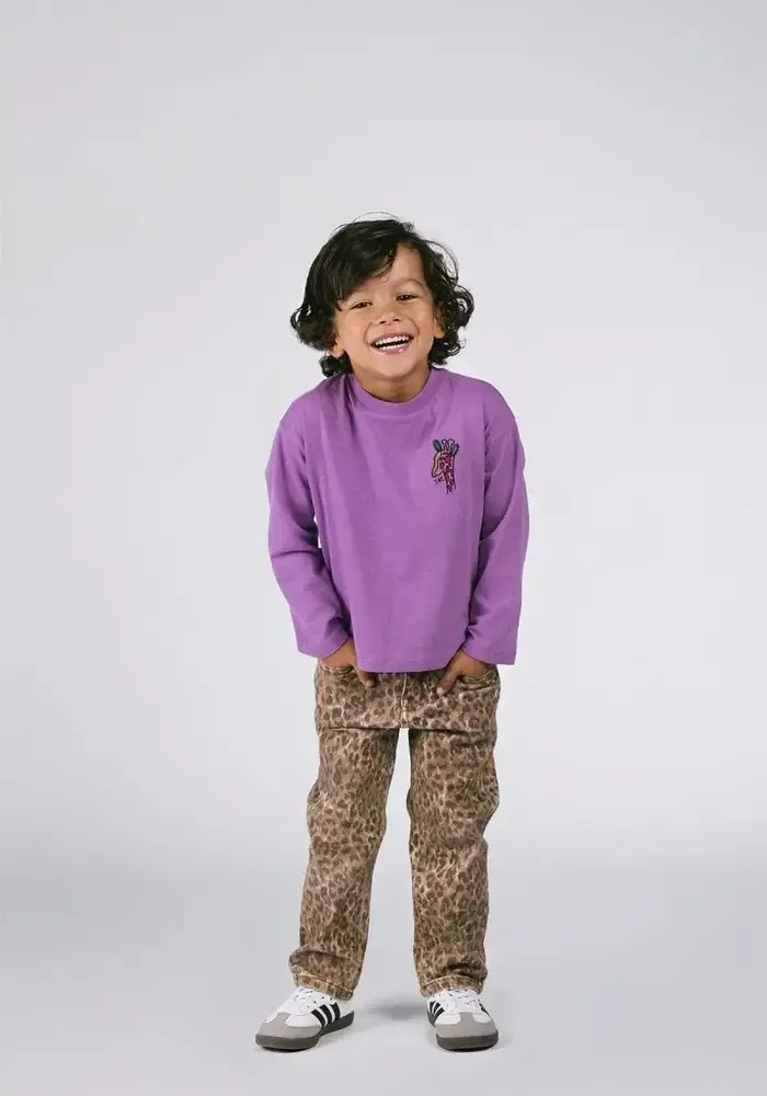 The New Chapter Riley denim leopard pants Leopard