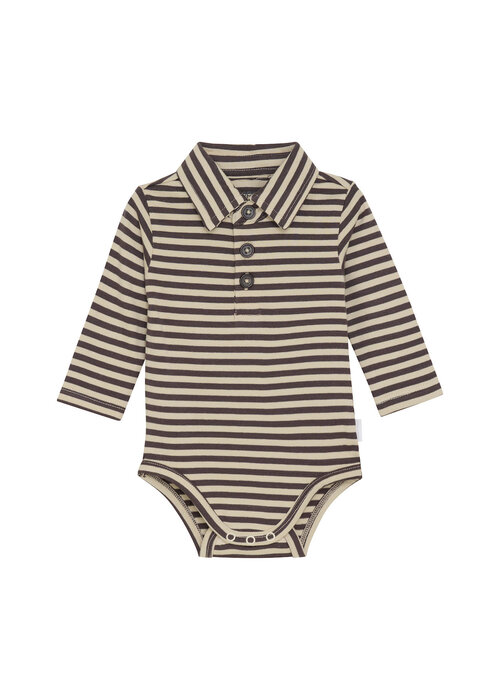 Noppies Noppies B Adjustable Romper Spur LS Grey