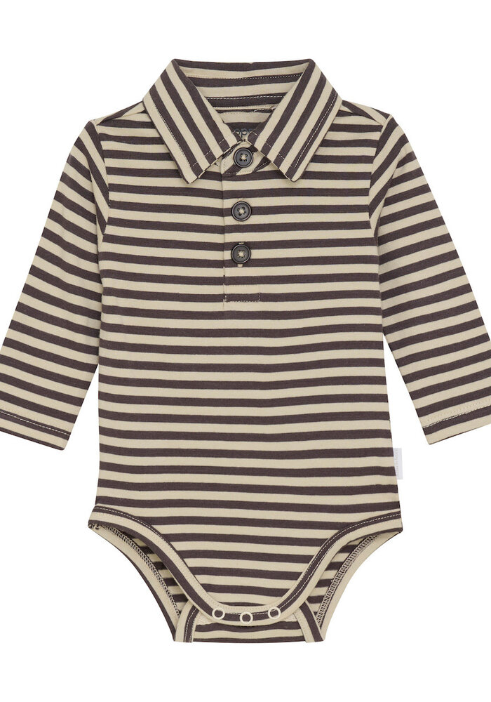 Noppies B Adjustable Romper Spur LS Grey