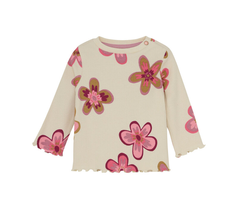 Noppies Tee Trinity LS allover print Pink