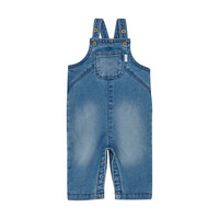 Noppies Boys Denim Dungaree Seres Blue