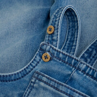 Noppies Boys Denim Dungaree Seres Blue