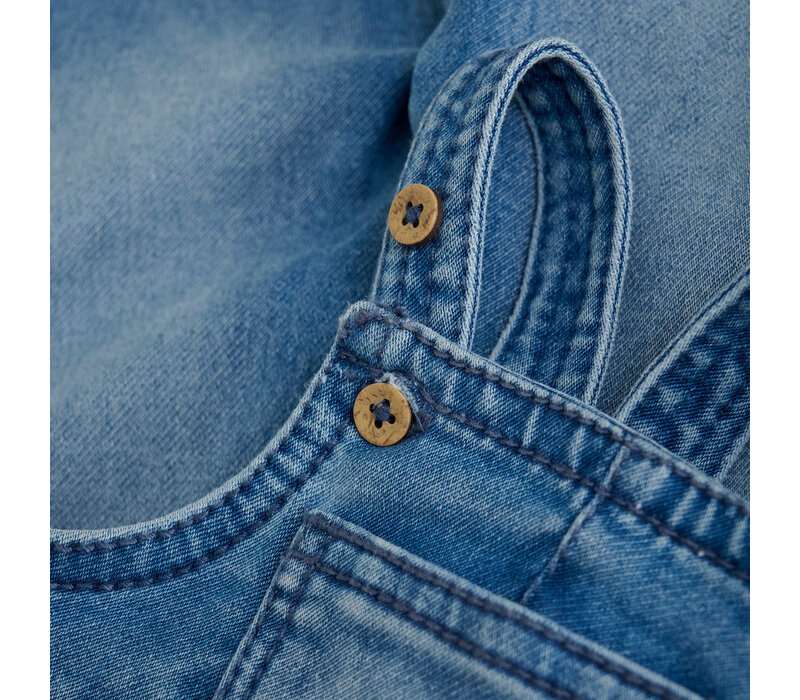 Noppies Boys Denim Dungaree Seres Blue