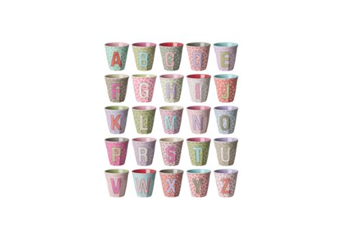 Rice Rice Medium Cup Letters Bloemem rozeish