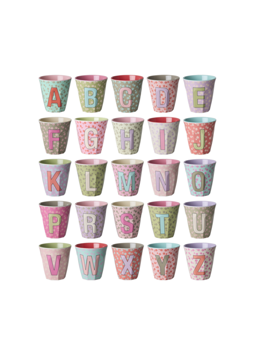 Rice Rice Medium Cup Letters Bloemem rozeish