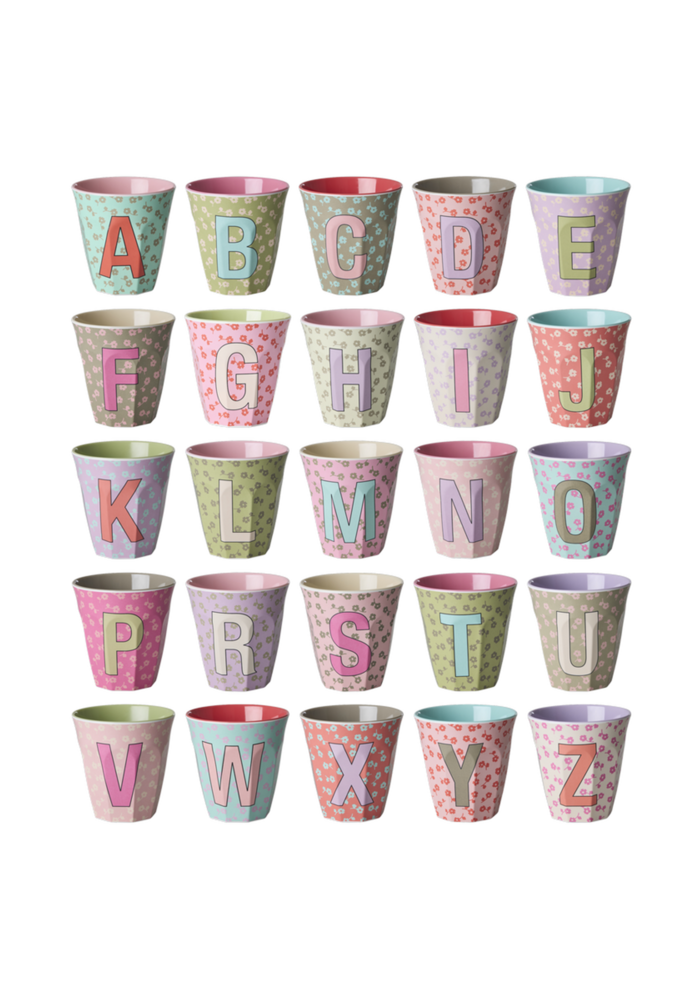 Rice Medium Cup Letters Bloemem rozeish
