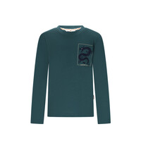 Moodstreet LIWEN chest dragon lsl T-shirt Wasabi Green