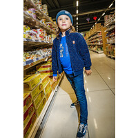 Moodstreet SAM fleece cardigan Navy