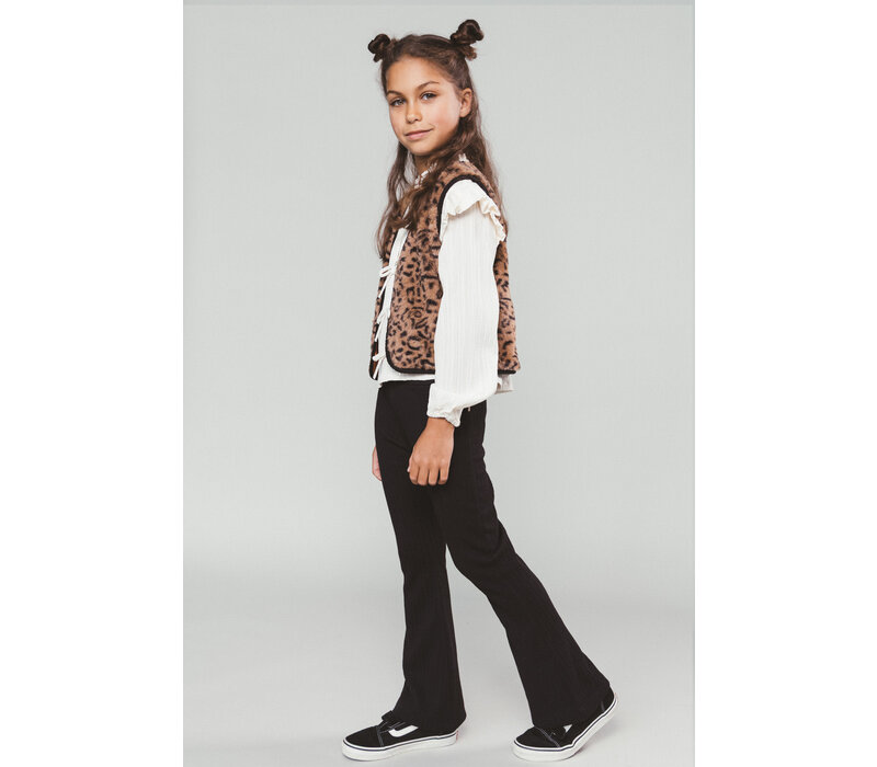 Moodstreet BESS flared trousers Black