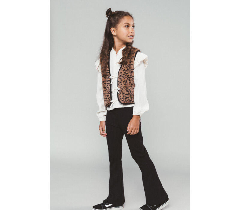 Moodstreet BESS flared trousers Black