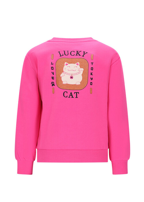 Moodstreet Moodstreet SKY < Lucky Cat > sweater Tokyo Pink Glo