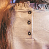 Your Wishes Melange | Ruffle Sweater Birch