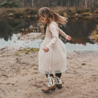 Your Wishes Rib Knit | Tule Dress Oyster Gray