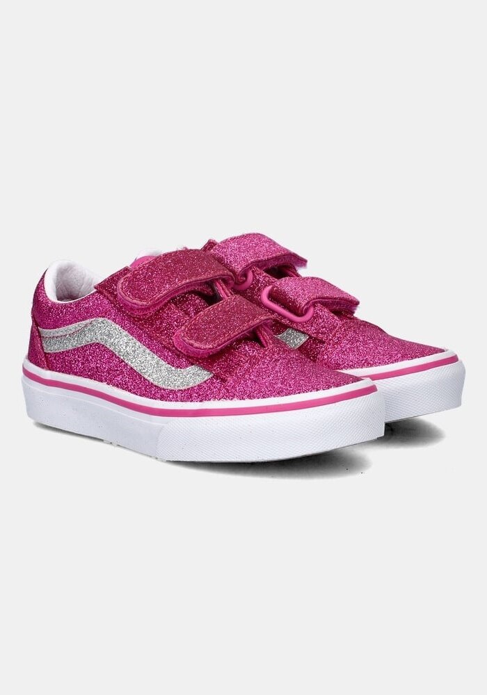 Vans Old Skool V GLITTER Raspberry Rose
