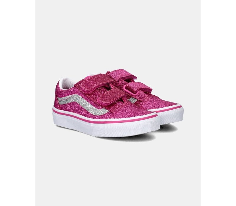 Vans Old Skool V GLITTER Raspberry Rose