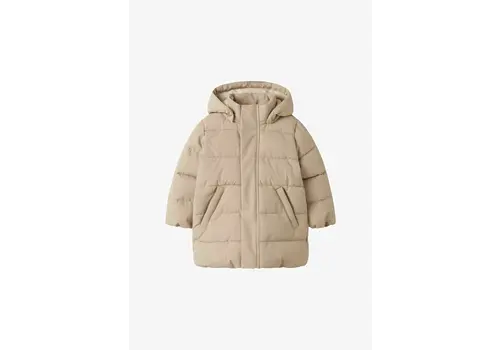 Name it Name it NMFLAMEDOW03 PUFFER LONG JKT FO LIL Oxford Tan