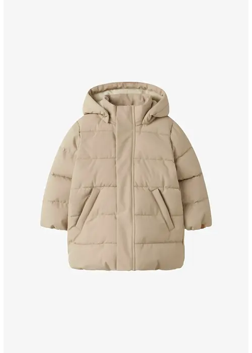 Name it Name it NMFLAMEDOW03 PUFFER LONG JKT FO LIL Oxford Tan